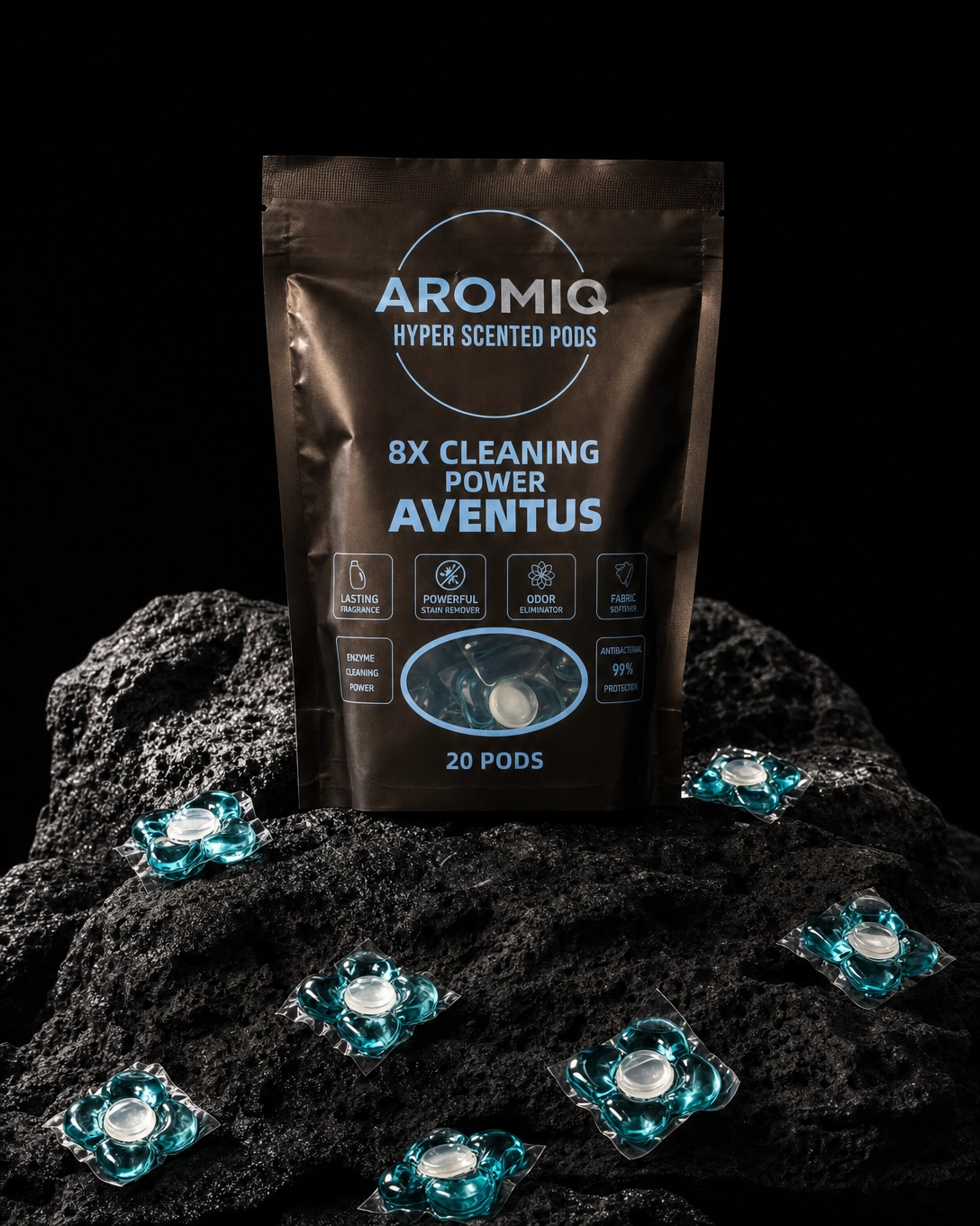 Aromiq™ Aventus - Hyper Scented Laundry Pods 20 Count - First Edition